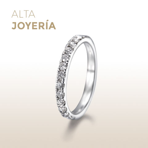 Anillo Forever oro blanco